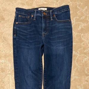 Madewell 9” high rise skinny jeans size 28